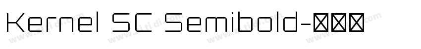 Kernel SC Semibold字体转换
